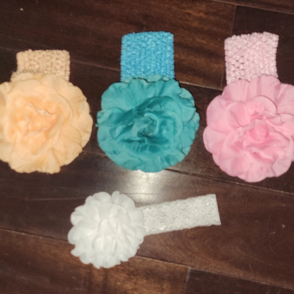 Flower headband bundle for babies